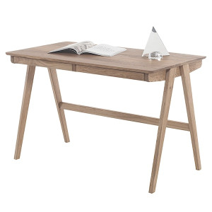 Biurko Gorgonize 120x65 cm z dwiema szufladami dąb sękaty HOMEBOOK