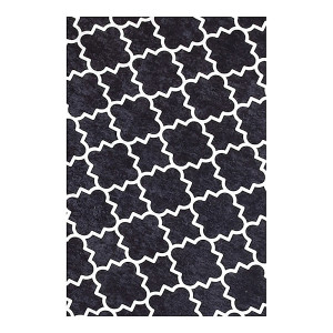 Dywan nowoczesny Melinder czarno-biały 80/300 Wyprzedaż