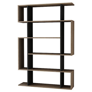 Regał otwarty Monly pięciopoziomowy antracytowy HOMEBOOK