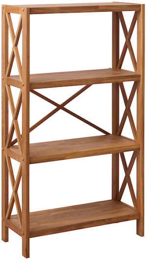 Regał Mighly 124 cm dąb naturalny Wyprzedaż