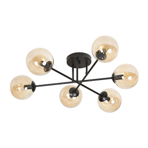 Lampa sufitowa Minturno miodowa x6 HOMEBOOK