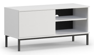 Szafka RTV Perila 100 cm biała HOMEBOOK