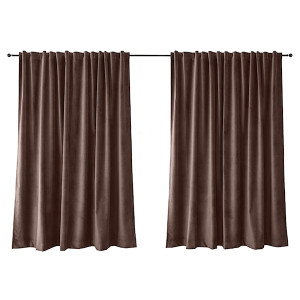 Zasłona do salonu Myrrhis w tkaninie PET FRIENDLY 280x270 cm różowa HOMEBOOK