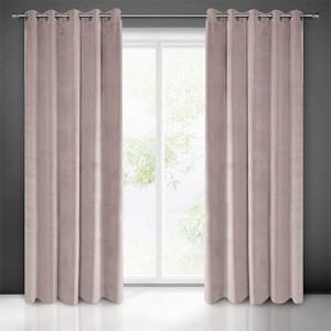 Zasłona Yerodin welwetowa 140x250 cm pudrowa