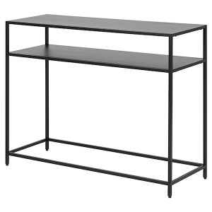 Konsola do przedpokoju Gebalso 100x35 cm czarna HOMEBOOK