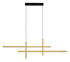 Lampa wisząca Coundes LED czarno-złota Wyprzedaż