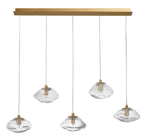 Lampa wisząca Elanke x5 złota Wyprzedaż