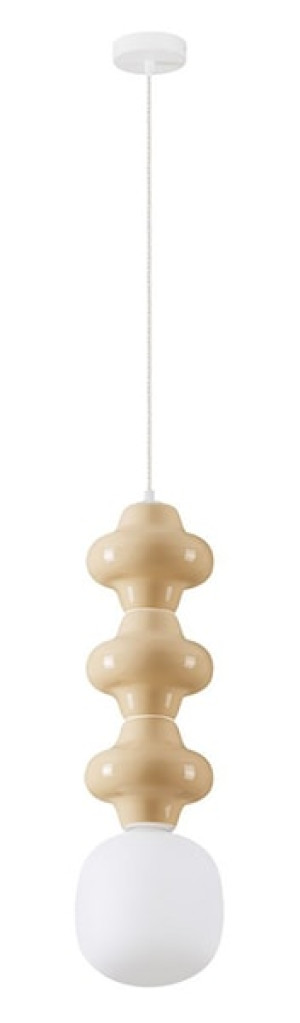 Lampa wisząca Parive III beżowa Wyprzedaż