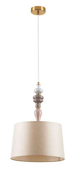 Lampa wisząca Grappine złoto-beżowa Wyprzedaż