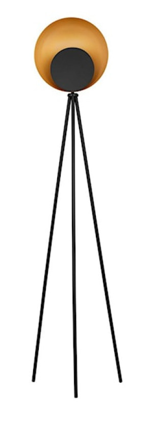 Lampa podłogowa Valoan LED złoto-czarna Wyprzedaż
