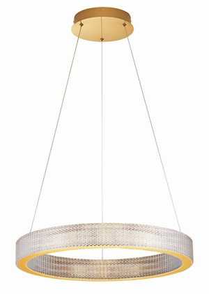 Żyrandol Jacess LED 60 cm złoty
