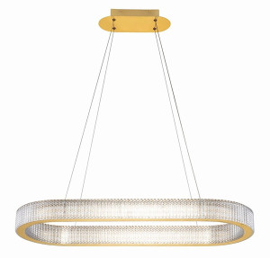 Żyrandol Jacess LED 98x91 cm złoty Wyprzedaż