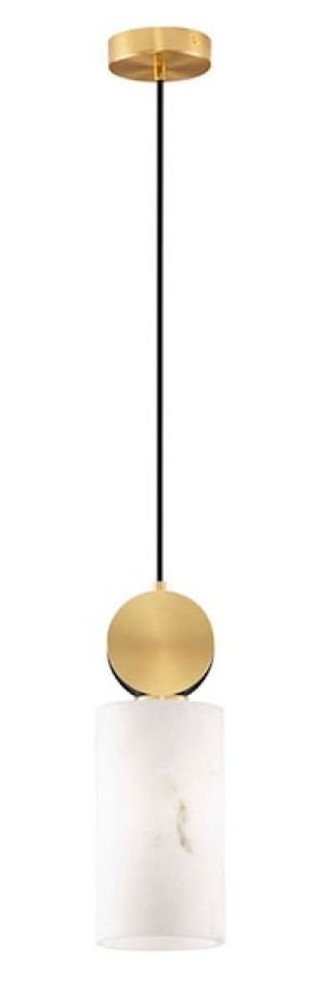 Lampa wisząca Xiteen złota marmurowa