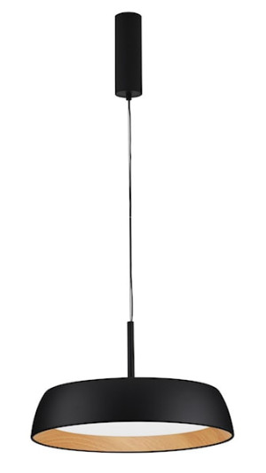 Lampa wisząca Kessov LED brązowo-czarna Wyprzedaż