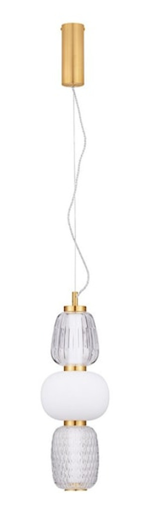 Lampa wisząca Velorya I LED biało-złota Wyprzedaż
