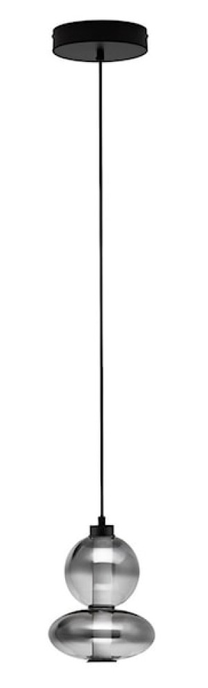 Lampa wisząca Acerney LED czarno-szara Wyprzedaż