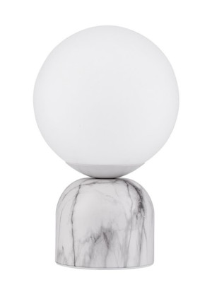 Lampa stołowa Eviall biała marmurowa Wyprzedaż