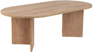 Stolik kawowy Sable owalny blat 119x60 cm dąb naturalny Wyprzedaż