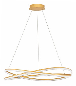 Lampa wisząca Fulanci LED złota Wyprzedaż