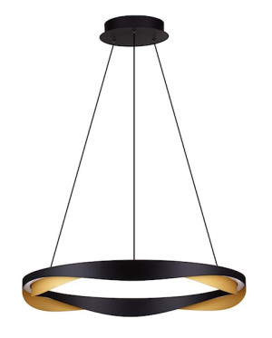 Lampa wisząca Yoffus LED złoto-czarna