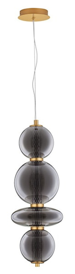 Lampa wisząca Evences I LED czarno-złota