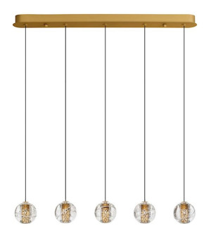 Lampa wisząca Holitt LED x5 złota Wyprzedaż