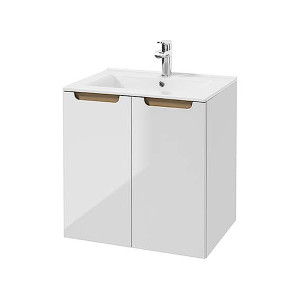 Szafka pod umywalkę Saeli wisząca z dwiema półkami 60x45 cm HOMEBOOK