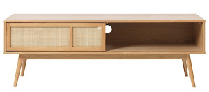 Szafka RTV Visimmy 150 cm dąb/plecionka HOMEBOOK