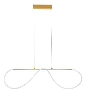 Lampa wisząca Ullmona LED złota Wyprzedaż