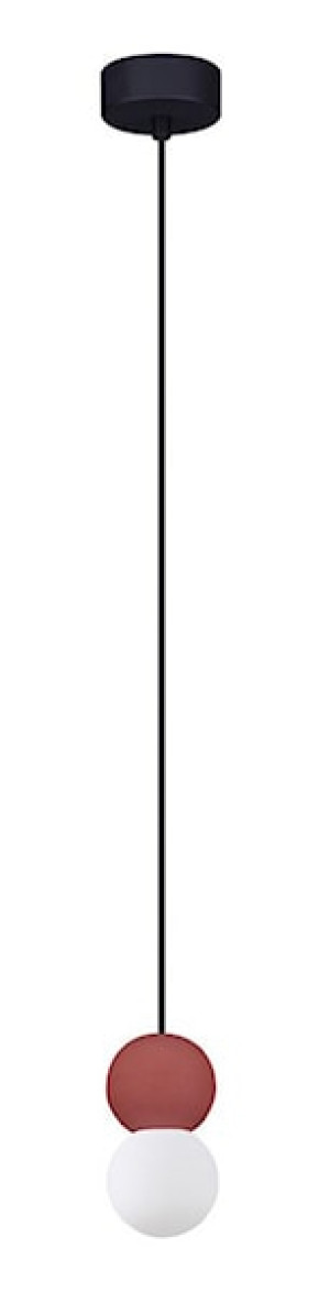 Lampa wisząca Enniess x2 czerwona