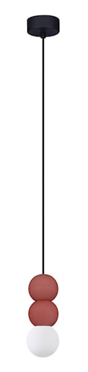 Lampa wisząca Enniess x3 czerwona Wyprzedaż