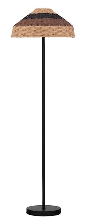 Lampa podłogowa Digilly czarno-brązowa Wyprzedaż