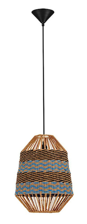 Lampa wiszaca Suffess niebiesko-brązowa