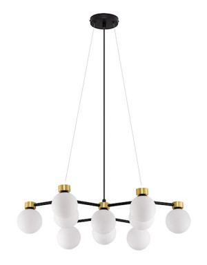 Lampa wisząca Devorie x10 czarno-złota