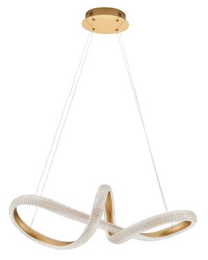 Żyrandol Synery LED średnica 75 cm złoty Wyprzedaż