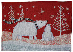 Podkładka pod talerz Binizes ze świątecznym wzorem