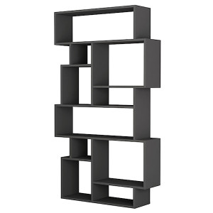 Regał otwarty Nakhon antracytowy HOMEBOOK