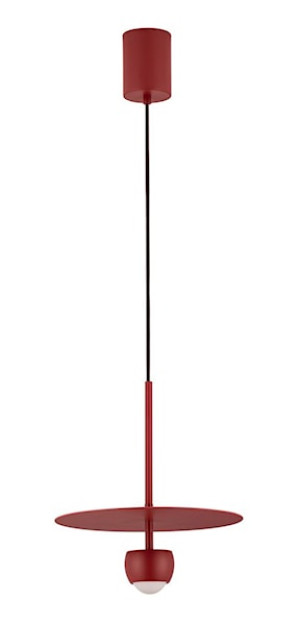 Lampa wisząca Burgens LED bordowa