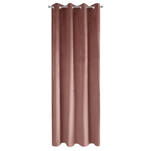 Zasłona na przelotkach Faladi 140x250 cm ciemnoróżowa