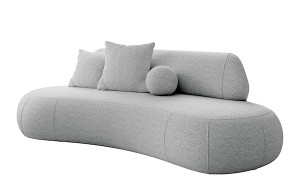 Sofa trzyosobowa Balme jasnoszara boucle