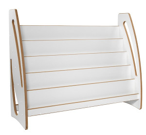 Regał na książki i kolorowanki Ferioles 100cm biały - Certyfikat EN 71