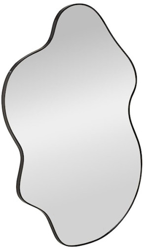 Lustro ścienne Essent 90x56 cm w czarnej ramie Wyprzedaż