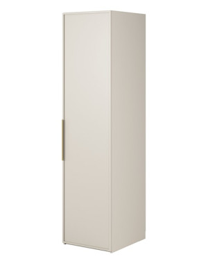 Szafa jednodrzwiowa Frame z drążkiem 50 cm Szary beż Wyprzedaż