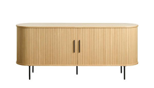 Komoda Gativel lamele 180 cm dąb naturalny
