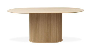 Stół owalny Gativel 95x180 dąb naturalny Wyprzedaż