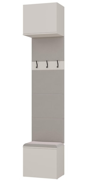 Garderoba Haga z wieszakami i półkami 50 cm kaszmir