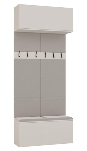 Garderoba Haga z wieszakami i półkami 100 cm kaszmir
