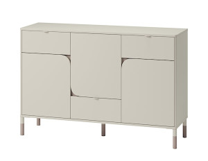 Komoda Harmony z trzema szufladami 130 cm kaszmir Wyprzedaż