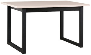 Stół rozkładany do jadalni Flotaro 140-180x80 cm czarny/kaszmir Wyprzedaż