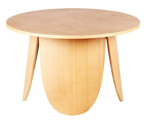 Stolik kawowy okrągły Vivially średnica 80 cm dąb naturalny